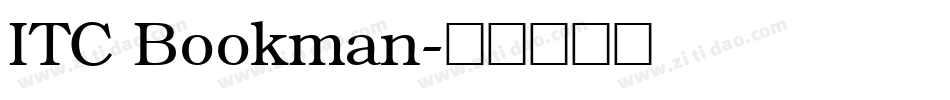 ITC Bookman字体转换